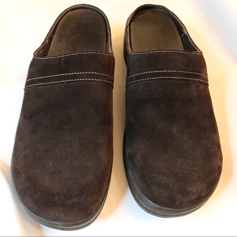 Mephisto Brown Suede Clogs 7.5